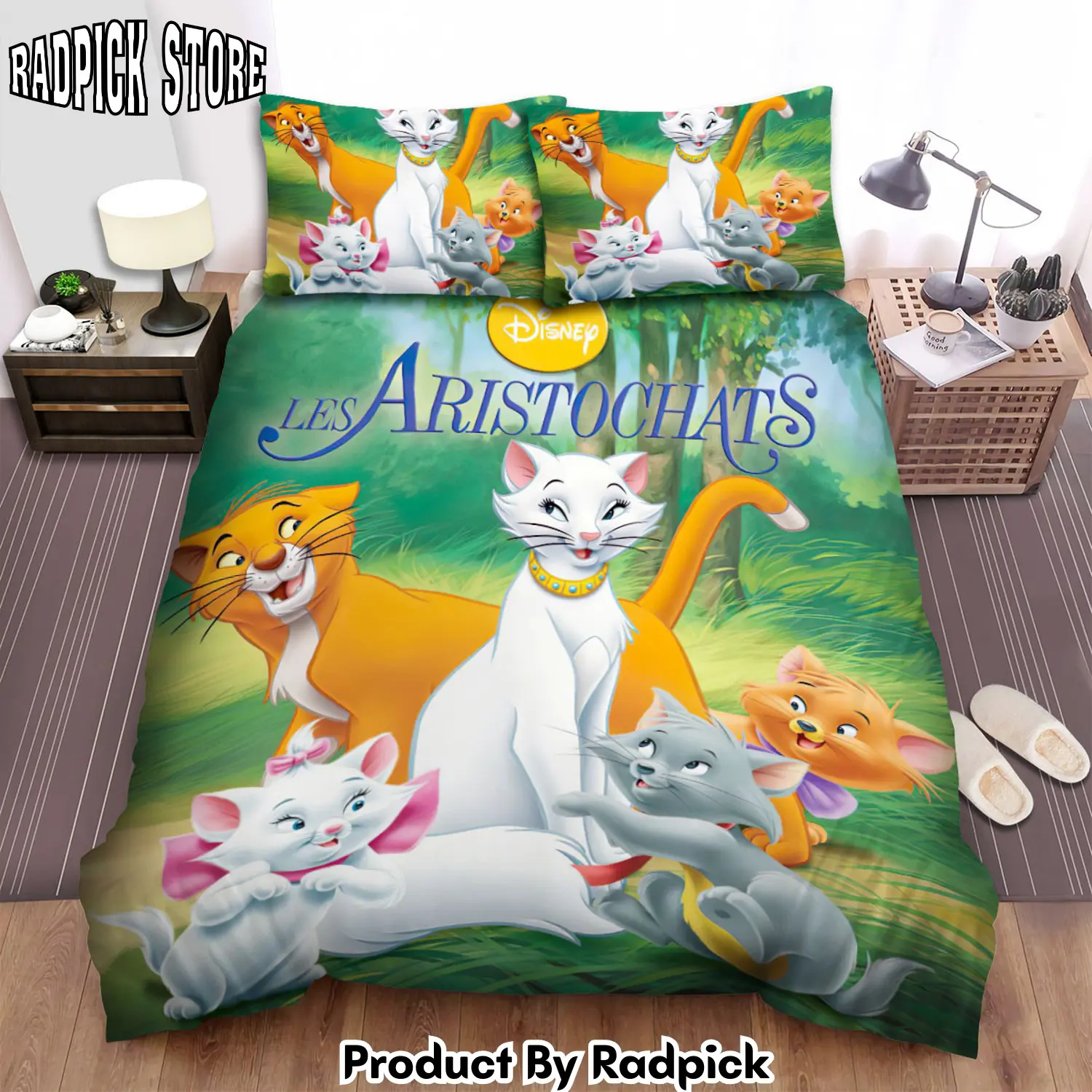 Radpick the aristocats family photo duvet cover bedroom sets comfortable bedding sets rp3271426